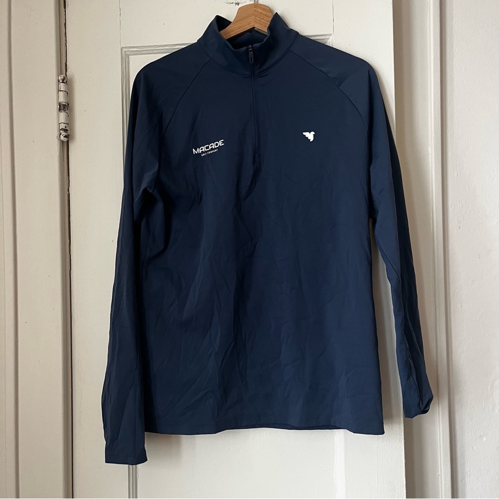 Macade Golf Men’s Pullover 1/4 Zip Shirt Blue